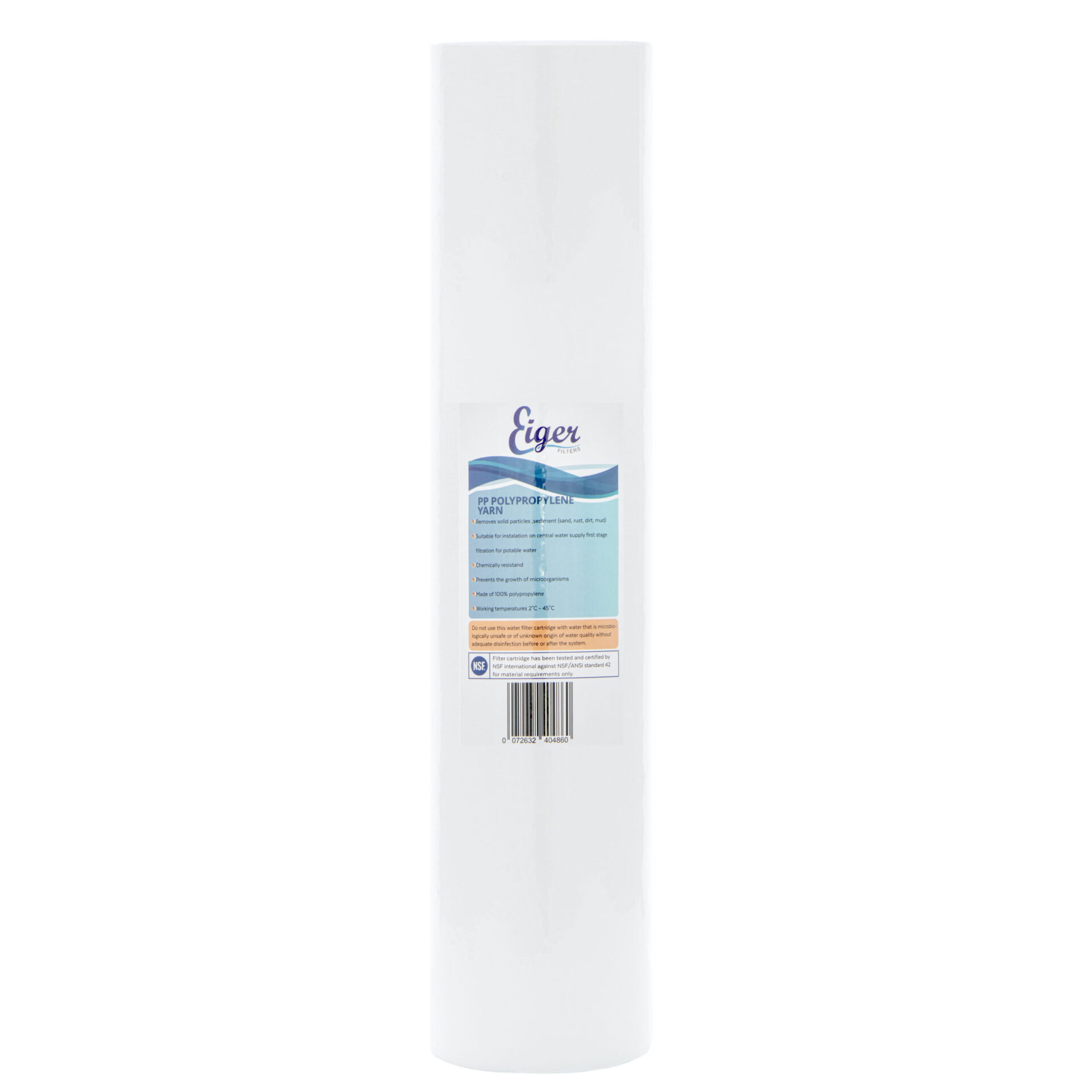 Polypropylene Filter Cartridge Eiger Big Blue 20