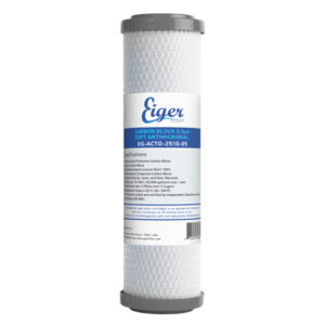 Active Carbon Coconut Shell CTO Filter Cartridge Eiger 10" x 2.5" - 0.5μm