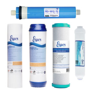 Eiger Replacement Filter Set for 5-Stage Reverse Osmosis System (RO) – 5 Filters